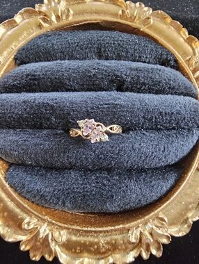 Vintage Gold Plated Rsc Ring Size 5